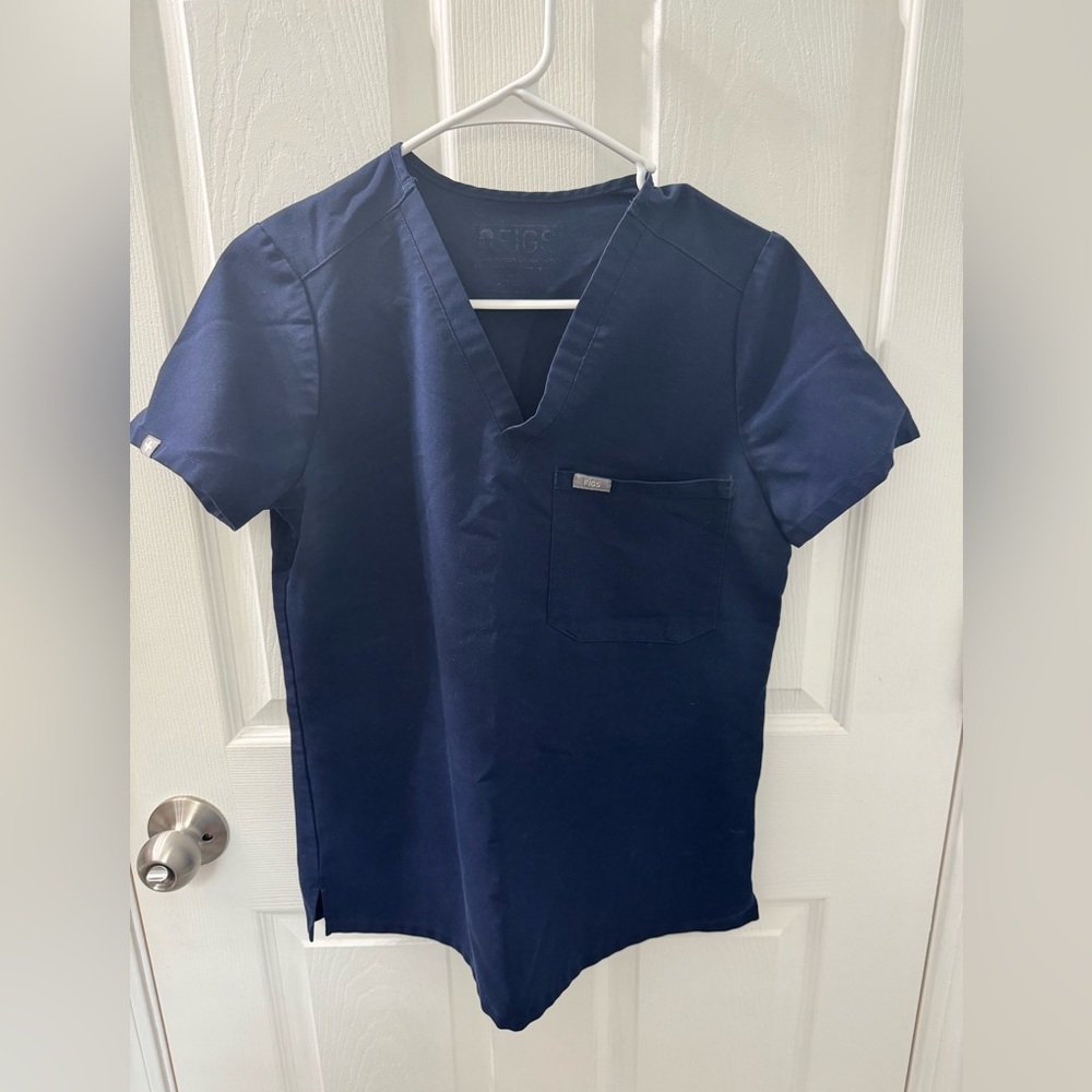 FIGS Navy Blue Scrub Top- Size XS